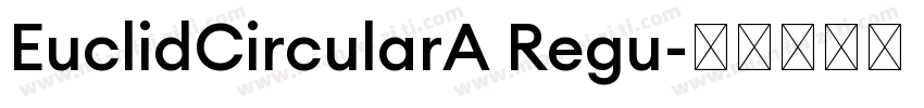 EuclidCircularA Regu字体转换